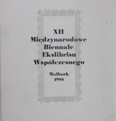Książki o kulturze i sztuce - XII Międzynarodowe Biennale Ekslibrisu Współczesnego Malbork 1988 - miniaturka - grafika 1