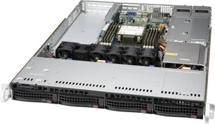 Supermicro CSE-815TQC4-R504WB3 serwer barebone Rack (1U) Czarny CSE-815TQC4-R504WB3 - Serwery - miniaturka - grafika 1