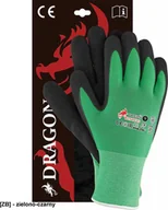 Rękawice robocze - R.E.I.S. WINCUT3 - rękawice ochronne ocieplane - zielono-czarny 7 - miniaturka - grafika 1