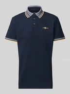 Koszulki męskie - Koszulka polo o kroju regular fit z paskami w kontrastowym kolorze - miniaturka - grafika 1