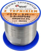 Akcesoria do lutowania - Cynel Spoiwo lutownicze sn60pb40 0,7/250 (76807) - miniaturka - grafika 1