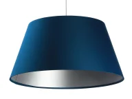 Lampy stojące - Granatowa nowoczesna lampa wisząca dzwon - S407 Lidia - miniaturka - grafika 1