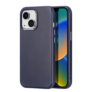Dux Ducis Naples etui iPhone 14 Plus magnetyczny skórzany pokrowiec MagSafe niebieskie - Etui i futerały do telefonów - miniaturka - grafika 1