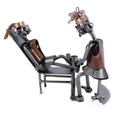 Figurki dekoracyjne - Metalowa figurka Pedicure. Dekoracja dla kosmetyczki - miniaturka - grafika 1