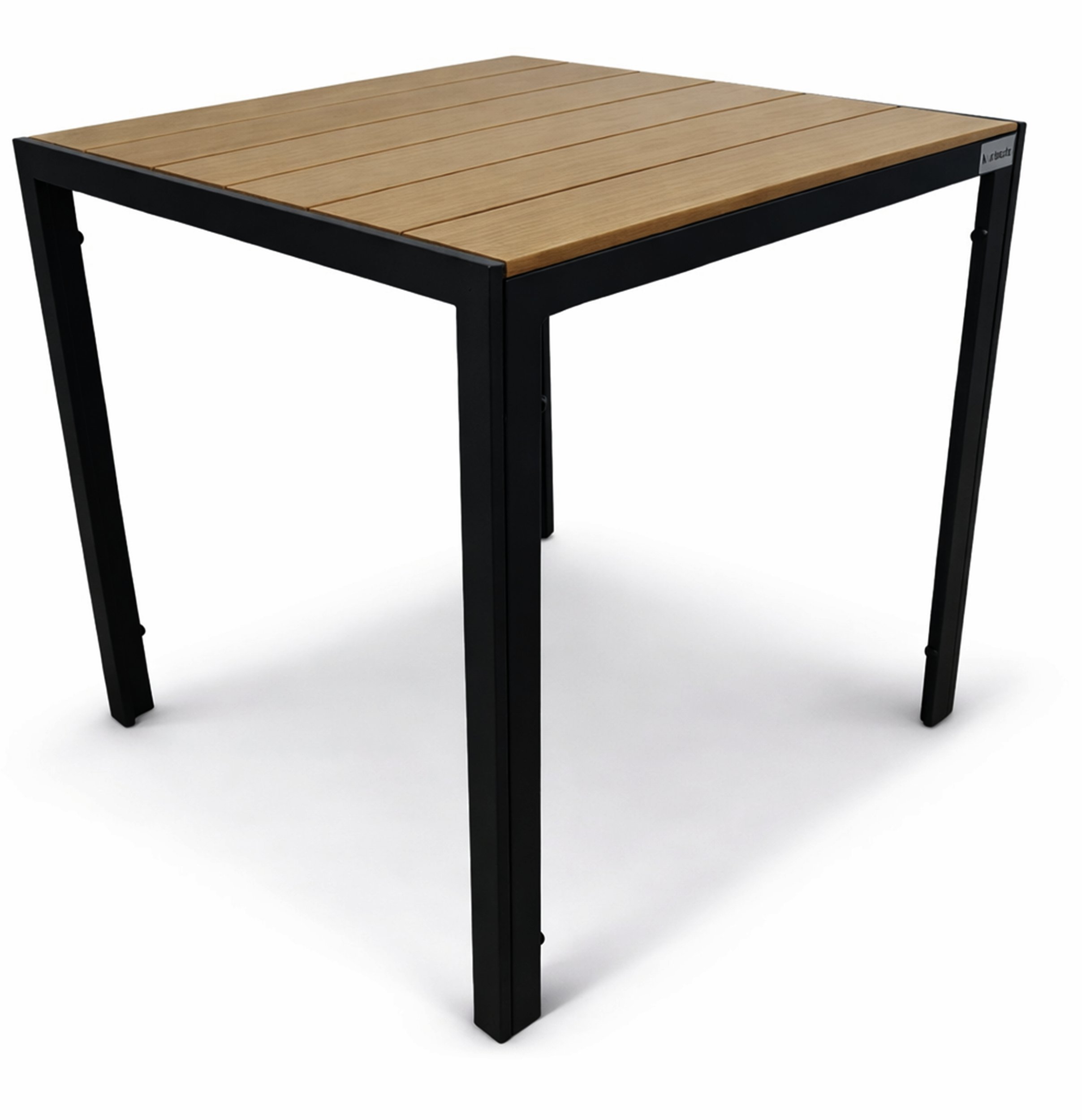 kontrast Stół ogrodowy ALLEN-ST 70x70 polywood naturalny czarny taras balkon