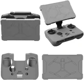 Akcesoria do drona - BRDRC Silikonowe etui + Osłona ekranu do kontrolera DJI RC PRO 2 dla DJI MAVIC 4 PRO Zestaw szary - miniaturka - grafika 1