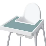 Krzesełka do karmienia - MATA SILIKONOWA DO KRZESEŁKA IKEA ANTILOP PODKŁADKA NA TACKĘ STOLIK ZIELONA - miniaturka - grafika 1
