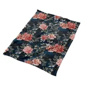 Koce - Pluszowy kocyk na kanapę nadruk Czerwone piwonie, Fabricsy - miniaturka - grafika 1