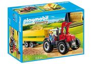 Klocki - Playmobil Country Duży traktor z przyczepą 70131 - miniaturka - grafika 1