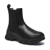 Botki damskie - Love Moschino Skórzane sztyblety - miniaturka - grafika 1