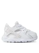 Buty dla dziewczynek - Nike Sneakersy Huarache Run (TD) 704950 110 Biały - miniaturka - grafika 1