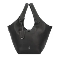 Torebki damskie - POLO RALPH LAUREN Polo Play Torba na ramię Skórzany 26 cm czarny - miniaturka - grafika 1