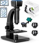 Mikroskopy i lupy - Mikroskop cyfrowy WIFI 2000x 10LED 1080P 12MPIX - miniaturka - grafika 1