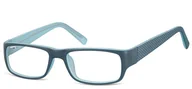 Okulary korekcyjne, oprawki, szkła - Okulary oprawki zerowki korekcyjne Sunoptic CP158B niebieskie - miniaturka - grafika 1