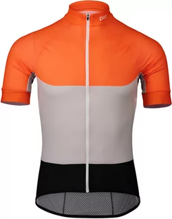 Koszulki rowerowe - POC Essential Road Koszulka Light Mężczyźni, pomarańczowy/szary L 2021 Koszulki kolarskie - grafika 1