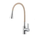 Baterie kuchenne - KFA Armatura Rumba DUO6553-925-51 Mosiężna Chrom - miniaturka - grafika 1