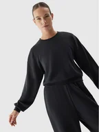 Bluzy damskie - 4F Bluza 4FAW23TSWSF701 Czarny Regular Fit - miniaturka - grafika 1