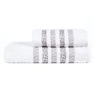 Ręczniki - Ręcznik kąpielowy, bawełniany 50 x 100, biały - miniaturka - grafika 1