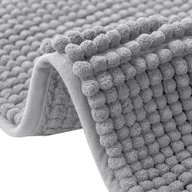 Dywaniki łazienkowe - Mata łazienkowa, antypoślizgowa mata prysznicowa, mata podłogowa, antyzapachowa, do łazienki, prysznica, 60 x 90 cm, jasnoszara - miniaturka - grafika 1