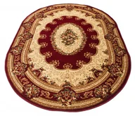 Dywany - Owalny Czerwony Dywan W Klasycznym Stylu N8-W27 - miniaturka - grafika 1