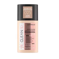 Podkłady do twarzy - Catrice Podkłady Clean ID High Cover Luminous Matt Foundation 025 30 ml - miniaturka - grafika 1