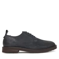 Półbuty męskie - Półbuty Tommy Hilfiger Cleated Derby FM0FM05770 Granatowy - miniaturka - grafika 1