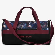 Torby sportowe - Sportowa Torba Meteor Bordowa w Kwiaty 25L 16903 - miniaturka - grafika 1