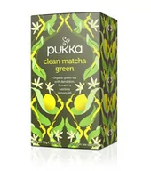 Suplementy naturalne - Pukka Herbs Herbata o smaku cytrynowym z mniszkiem i pokrzywą Clean Matcha - 2877-0 - miniaturka - grafika 1