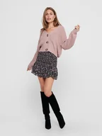 Swetry damskie - JDY Kardigan "Justy" w kolorze jasnoróżowym - miniaturka - grafika 1