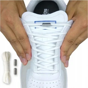 Sznurowadła Bez Wiązania ELASTYCZNE białe - Akcesoria obuwnicze - miniaturka - grafika 1