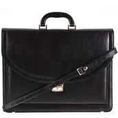 Teczki i aktówki - Teczka męska KEMER S 580/MB Czarna - czarny - miniaturka - grafika 1