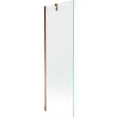 Parawany nawannowe - Mexen Next parawan nawannowy 1-skrzydłowy 60 x 150 cm, transparent, różowe złoto - miniaturka - grafika 1