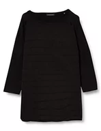 Swetry damskie - One More Story damski sweter strukturalny, czarny, 42 PL - miniaturka - grafika 1