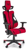 Fotele gamingowe - Czerwono-czarny gamingowy fotel obrotowy - Nasturcix - miniaturka - grafika 1
