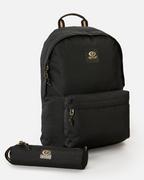 Plecaki - Rip Curl, Plecak sportowy Dome Onyx + piórnik (18L), 017WBA-90, Czarny - miniaturka - grafika 1