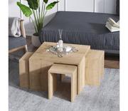 Ławy i stoliki kawowe - ZESTAW 4x Stolik pomocniczy ORTANCA + stolik beżowy - miniaturka - grafika 1