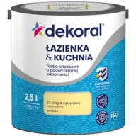 Farby wewnętrzne - Farba lateksowa o podwyższonej odporności ŁAZIENKA KUCHNIA Olejek cytrynowy 2,5 l Dekoral - miniaturka - grafika 1
