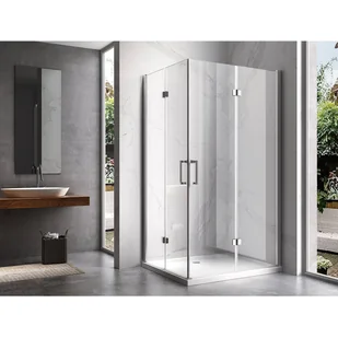 Zestaw Kabina Prysznicowa Chrom 100X80 uchylna + brodzik 96880178 - Kabiny prysznicowe Zestaw Kabina Prysznicowa Chrom 100X80 uchylna + brodzik 96880178 - Kabiny prysznicowe - miniaturka - grafika 5