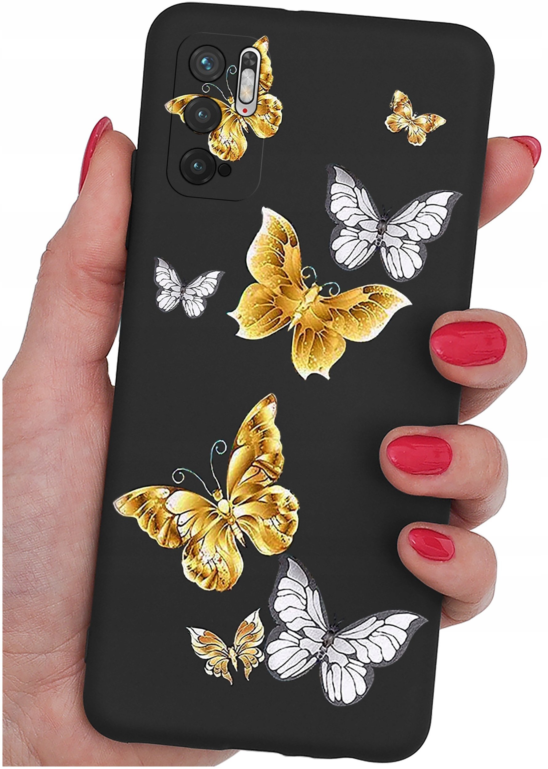 ETUI do Xiaomi Redmi Note 10 5G WZORY SILIKONOWE MATT CASE + SZKŁO 9H