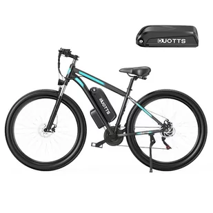 Duotts C29 (wersja z podwójną baterią) Czarno-turkusowy - Rowery elektryczne - miniaturka - grafika 1