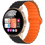 Smartwatch - XINJI Cobee C3 Czarno-pomarańczowy - miniaturka - grafika 1