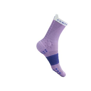 COMPRESSPORT Skarpetki do biegania trailowe ProRacing Socks V4 Trail lupine/dazzling blue - Skarpetki sportowe męskie - miniaturka - grafika 4
