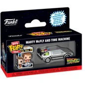 Figurki dla dzieci - funko pop! back to the future bitty pop ride time machine - miniaturka - grafika 1