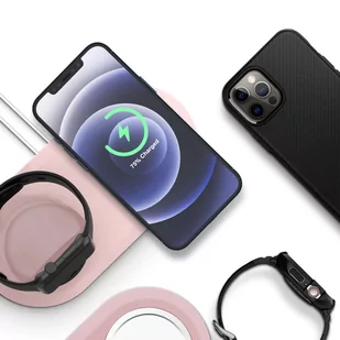 Uchwyt do ładowarki do MagSafe 2w1 Alogy stojak do Apple Watch/ iPhone 12 13 Różowy - Akcesoria do smartwatchy - miniaturka - grafika 3