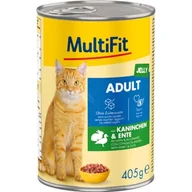 Mokra karma dla kotów - MultiFit Adult Jelly Królik z kaczką 6x405 g - miniaturka - grafika 1
