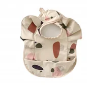 Śliniaki i fartuszki - ŚLINIACZEK DLA NIEMOWLAKA Z KIESZONKĄ I FALBANKAMI - miniaturka - grafika 1