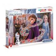Puzzle - Clementoni Puzzle 104 Brokat Frozen 2 Glitter - miniaturka - grafika 1