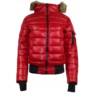 Kurtki damskie - Kurtka damska Geographical Norway Bassima pikowana czerwona-L - miniaturka - grafika 1