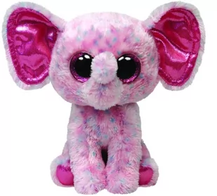 Ty Inc. Beanie Boos Ellie - różowy słonik średni - Maskotki i pluszaki - miniaturka - grafika 1