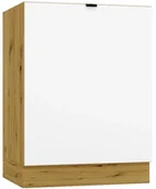 Szafki kuchenne - Szafka pod płytę grzewczą 60 cm biały + dąb artisan L7-Z17 - miniaturka - grafika 1